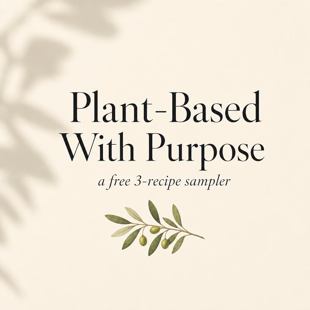 Plant-Based With Purpose cookbook cover